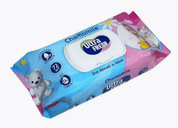 ULTRA FRESH влажн.салфетки ( 72шт) Baby с клапаном