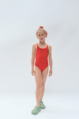 2-14 A?OS/ BA?ADOR CUADRO VICHY LIMITED EDITION / Coral rojo - Zara фото 3