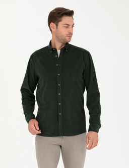 Haki Regular Fit Uzun Kollu G_mlek