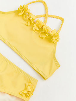 ?i?ek Detayl? K?z ?ocuk Bikini