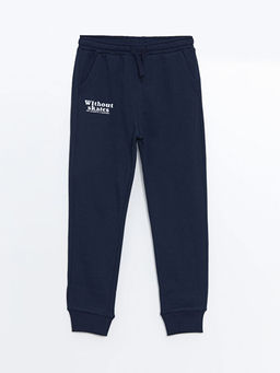 Beli Lastikli Bask?l? Erkek ?ocuk Jogger E?ofman Alt?