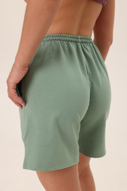 Шорты женские из футера Таиланд фисташка - Амадэль фото 9