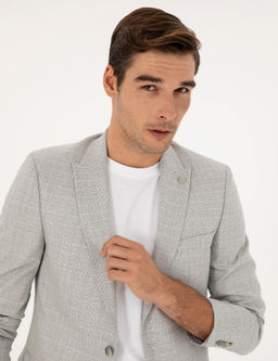 Gri Ex. Slim Fit Tak_m Elbise