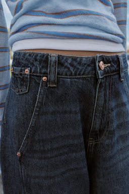 JEANS Z1975 WIDE-LEG LOOSE STITCHING - Zara фото 4