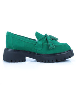 03-5929-3 GREEN Лоферы женские (натуральная замша) - No name фото 9