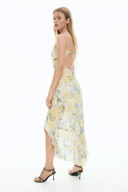 Vestido de gasa con volantes y fular - H&m фото 5