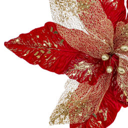 Цветок искусственный "Пуансеттия", L48 W48 H38 см