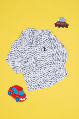 Белая рубашка с длинным рукавом для мальчика Неожиданная скидка в корзине