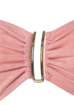 Pembe Straplez Aksesuarl? Simli Brazilian Bikini Tak?m? TBESS24BT00054