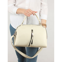 Сумка женская искусственная кожа ADEL-194/2в, 1отд плечевой ремень, бежевый св флотер 253538 - Adelia фото 5
