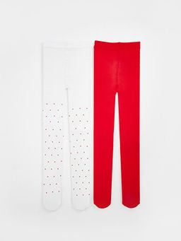 K?z ?ocuk ?nce K?lotlu ?orap 2li