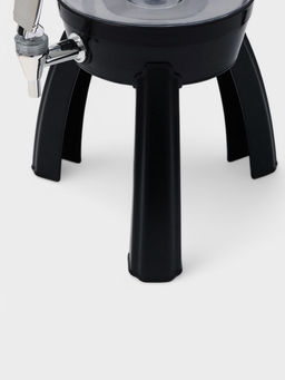 Пивной бочонок «Банный», колба 3 л, ёмкость для льда, подсветка, пластик, чёрный