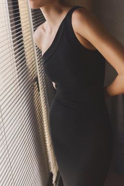 ASYMMETRIC MIDI DRESS - Zara фото 3