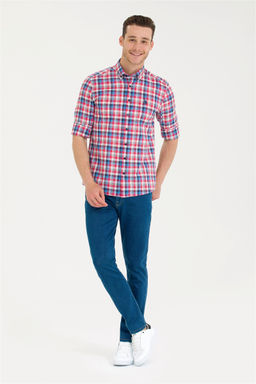 U. S. Polo Assn Мужская красная рубашка в клетку - U.s. polo assn фото 11