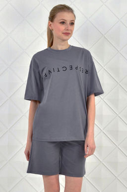 Арт. 51301 Костюм женский с шортами 42-50 (5 шт) Цвет:верх-хаки, низ-хаки