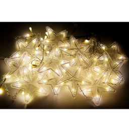 Электрогирлянда интерьерная "Звёздочки" теплый