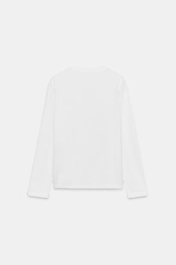RUSTIC V-NECK T-SHIRT - Zara фото 8