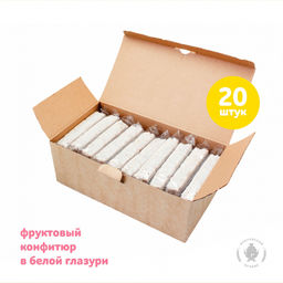 Батончик глазированный с фруктовой начинкой (65гр) 20шт