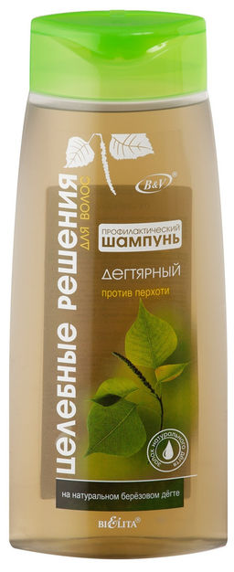 Белита Целеб.Реш. Профилакт. Шампунь ДЕГТЯРНЫЙ пр/перхоти (480мл).15