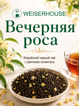 Вечерняя роса Черный ароматизированный чай WEISERHOUSE