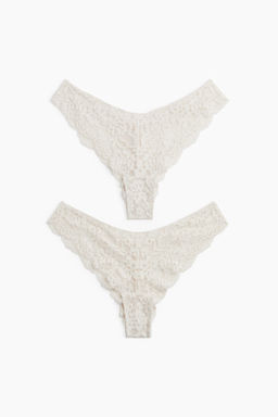 Pack de 2 bragas Brazilian de encaje