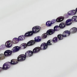 Бусины для украшений из Аметиста (галтовка) 40 см
