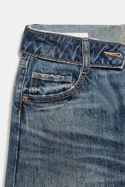 JEANS CINTURA DOBLADA TRF TIRO MEDIO / Marino - Zara фото 10