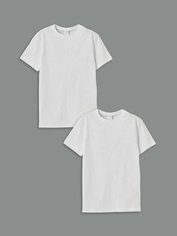 Bisiklet Yaka Basic Erkek ?ocuk Ti??rt 2li