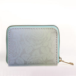 Кошелёк женский на молнии 11?2.5?9 см, с цветочным принтом, розовый