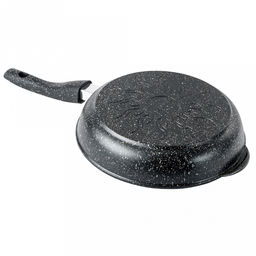 Сковорода с тефлоновым покрытием д26см "Гранит", h5,5см, s0,4см, съемная ручка из термостойкого пластика, стеклянная крышка с пароотводом, подарочная упаковка (Россия)
