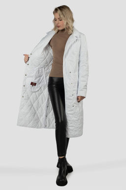 01-12086 Пальто женское демисезонное (пояс) - El podio фото 2