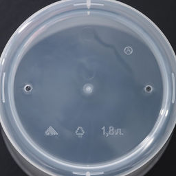 Горшок для орхидей с поддоном, 1.8 л, пластиковый, прозрачный, МИКС