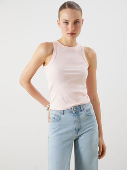 Bisiklet Yaka Ta?l? Kad?n Atlet