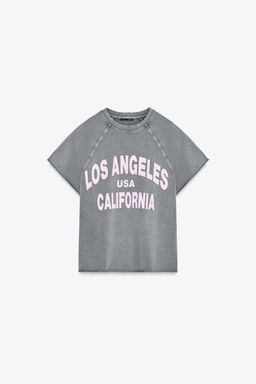 WASHED-EFFECT TEXT PLUSH SWEATSHIRT - Zara фото 19