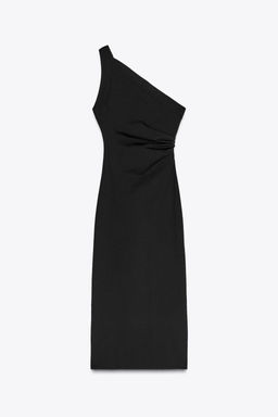 ASYMMETRIC MIDI DRESS - Zara фото 6
