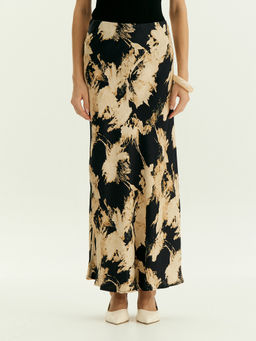 Юбка а-силуэта из вискозы, S1055/carn