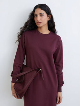 Bisiklet Yaka Sweat Elbise