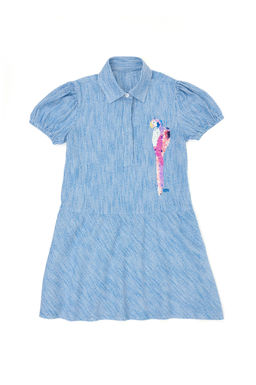 U. S. Polo Assn Тканое платье Saks с короткими рукавами для девочек