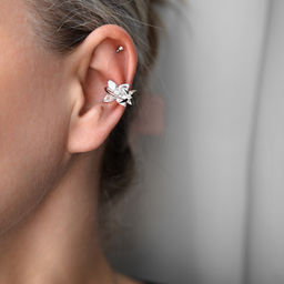 Серьга Арт. 3V-8408-W - MyGemma фото 2