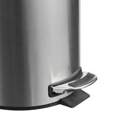 Контейнер д/мусора 8,0л. круг с педалью нерж. без доводчика 230*230*330мм арт. КТ-88-8С-БД Катунь