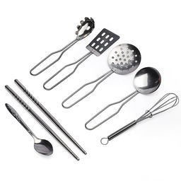 Набор детской посуды "Шеф поварёнок" в контейнере