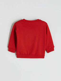 Bask?l? Erkek ?ocuk Sweatshirt