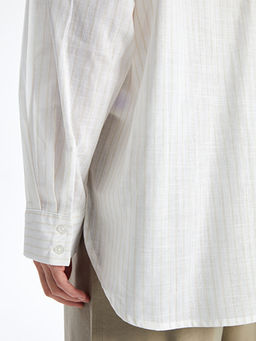 ?izgili Uzun Kollu Oversize Kad?n G?mlek - Waikiki фото 3