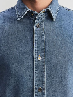 Джинсовая рубашка / Zarina  фото 4