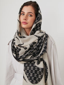 Большой, мягкий, тонкий и очень нежный двусторонний палантин - Tantino фото 7