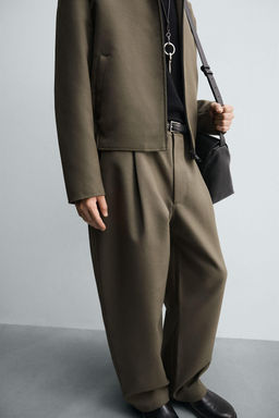 BALLOON FIT PLEATED TROUSERS - Zara фото 6