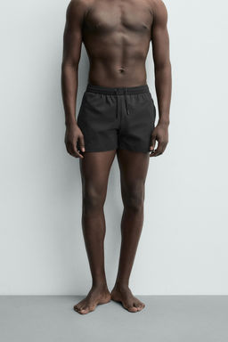 SHORT STRUCTURED SWIMMING TRUNKS - Zara фото 3