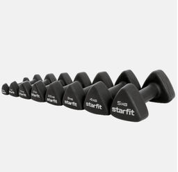 Гантель неопреновая STARFIT DB-205 3 кг, черный  фото 5