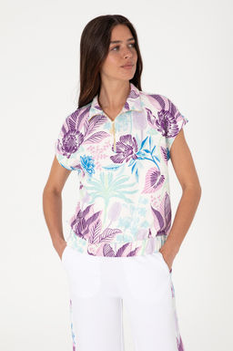 Kad_n Lila Sweatshirt Sepette S_rpriz _ndirim - U.s. polo assn фото 3