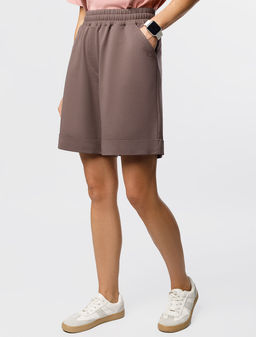 Шорты из эластичного футера двухнитки